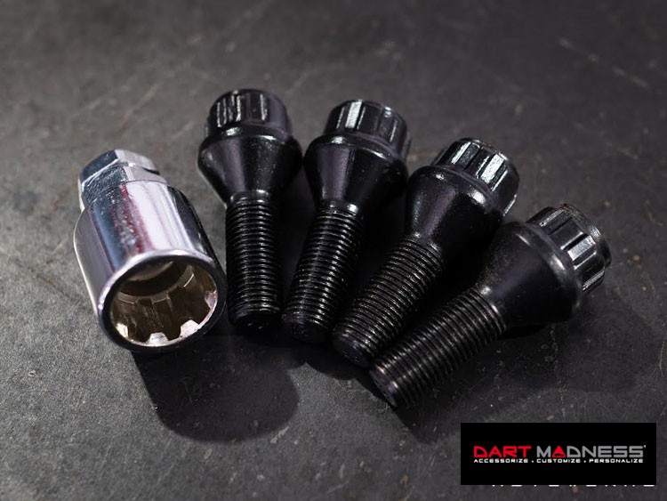 Dodge Dart Wheel Locks Black